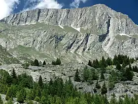 Le Sparrhoru vu du sud-est.