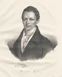 Maximilian Speck von Sternburg (1826), lithographie, musée des Beaux-Arts de Leipzig.