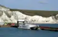 Catamaran de SpeedFerries à Douvres en partance vers Boulogne