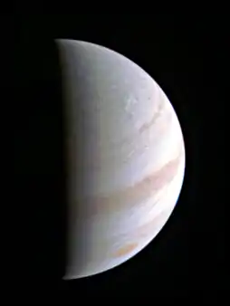 Pôle nord de Jupiter.