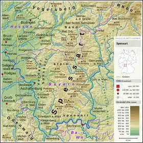 Carte topographique du massif.