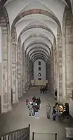 Voûtes d'arêtes séparées par des arcs doubleaux, art roman salien, cathédrale de Spire.