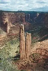 Spider Rock, dans le Canyon de Chelly.