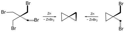 Formation du spiropentane.