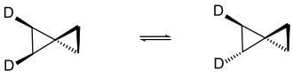 Topomérisation du spiropentane.