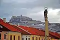 Le Château de Spiš depuis Spišské Podhradie. Janvier 2020.