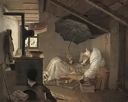 Carl Spitzweg, Le Pauvre Poète, 1839