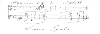 partition et signature de Spohr