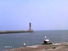 2008 - Vue du phare de la jetée lui faisant face (côté Est).