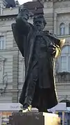 Le monument de Svetozar Miletić à Novi Sad, sur le Trg slobode