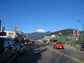 Vue de la montagne depuis Squamish.