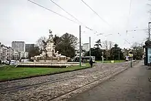 Fontaine de Brouckère située sur le Square Jan Palﬁjn