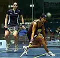 La numéro 1 mondiale (2011), la Malaisienne Nicol David contre Jenny Duncalf en 2007.