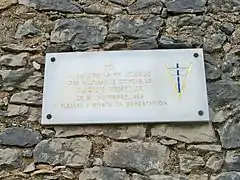 la plaque commémorative