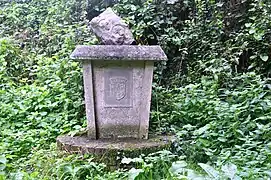 La stèle dédiée à saints Lugle et Luglien à Burbure (commune limitrophe)