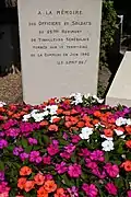 Stèle aux 56 morts du 26e RTS, Chartainvilliers, Eure-et-Loir.