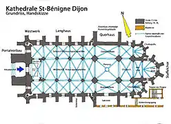 Plan de la cathédrale.