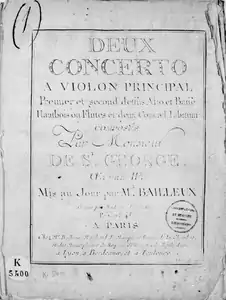 partition : page de titre de l'opus 2