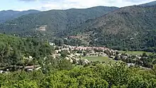 vue d'ensemble du village depuis le sud-ouest