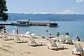 Plage sur le lac d'Ohrid.