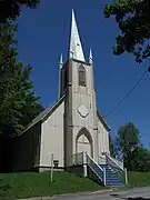 L'église anglicane Saint Paul dans le secteur Marbleton.