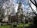 St. Anne's Limehouse (1714–30), vue du nord-ouest.