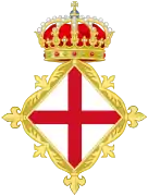 Ancien blason à la croix de saint Georges de la Généralité de Catalogne.