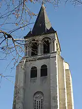 Le clocher de l'église Saint-Germain-des-Prés.