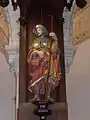 Statue en bois polychrome de saint Jacques