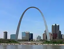 La Gateway Arch à Saint-Louis.