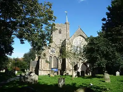 L'église Sainte-Marie-et-Sainte-Eanswythe de Folkestone.