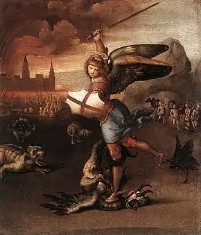 Saint Michel et le Dragon1504-1505, musée du Louvre.