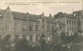 Institut Saint Stanislas, côté jardin, 1907