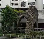 Les ruines de la deuxième église St Alphage London Wall.