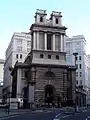 St. Mary Woolnoth (1716–23), façade ouest.