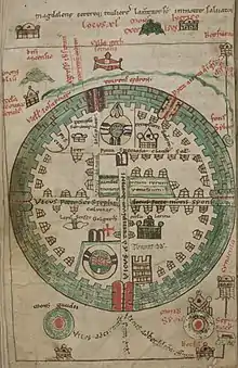 Carte st Omer de croisés, v. 1100.