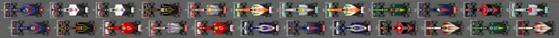Schéma de la grille de départ du Grand Prix du Japon 2012
