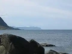 Vue des falaises au bout de la péninsule de Stad