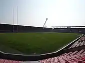 Vue du stade depuis le quart de virage Nord-Ouest