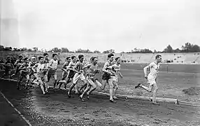 Meeting international d'athlétisme du Stade Français au stade Pershing à Paris le 23 juillet 1922.