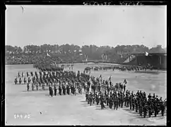 Inauguration du stade Pershing dans le bois de Vincennes à Paris, le 22 juin 1919.