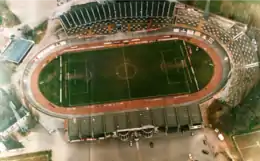 Stade Vélodrome de Rocourt, stade du RFC Liège, lieu du 100ème derby Liégeois