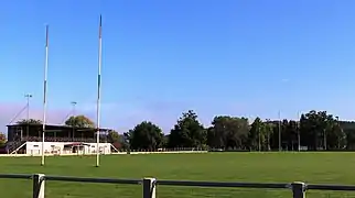 Le stade de rugby.