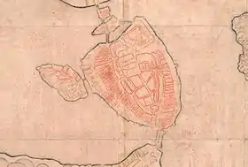 Carte de Stadsholmen avant 1547