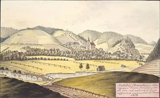 Brandýs nad Orlicí en 1813 par Joann Venuto.