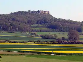 Vue depuis Bad Staffelstein au nord-ouest.