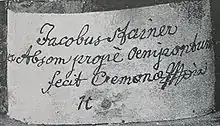 signature de Jakobus Stainer