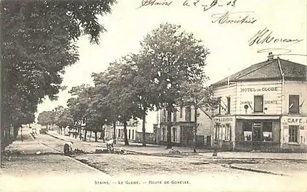 L`hôtel du Globe, vers 1900. Ce bâtiment existe toujours.