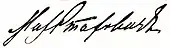 signature de Mikhaïl Alexandrovitch Stakhovitch