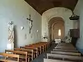 L'intérieur de l'église.